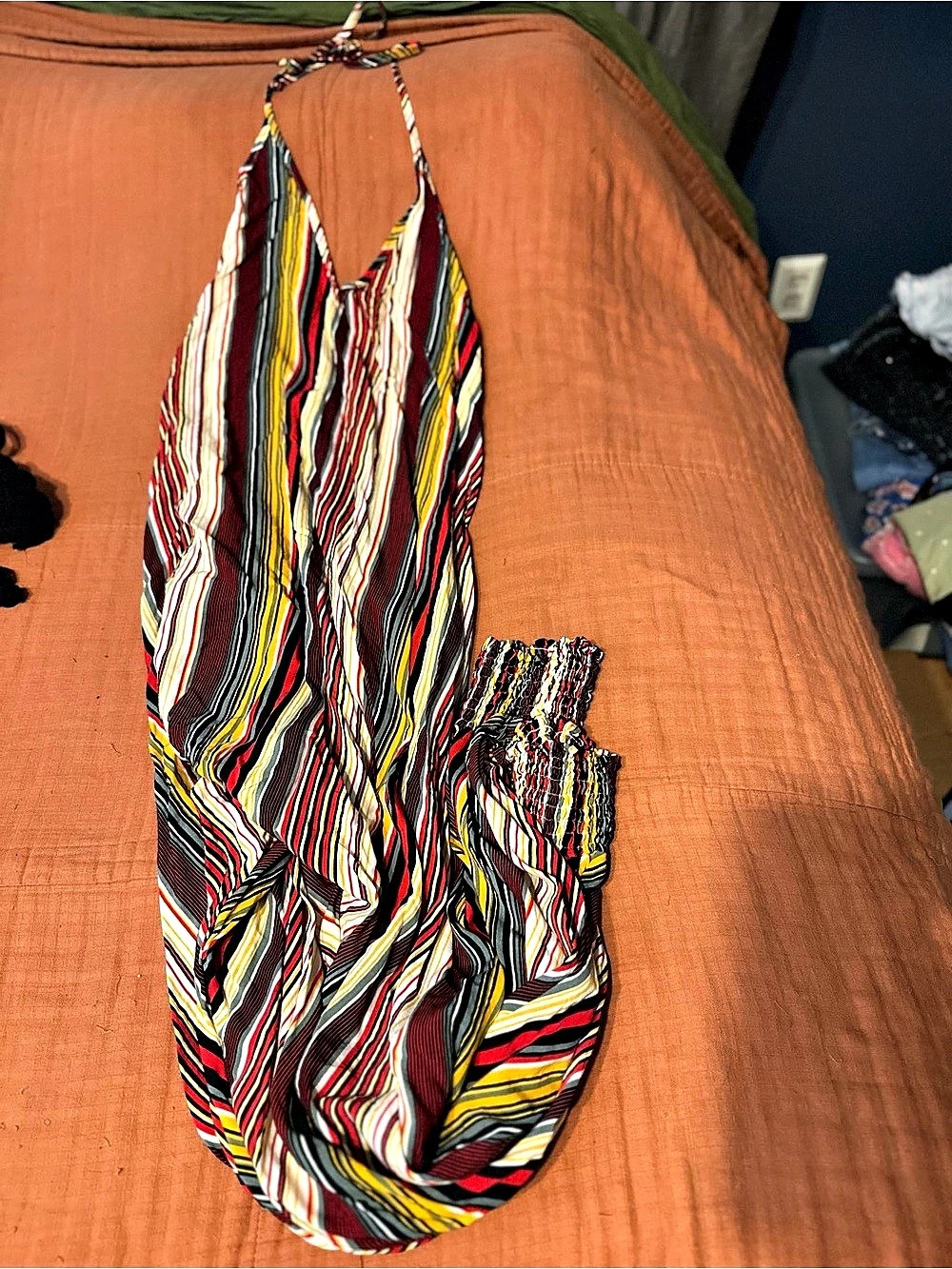 Buddha Pants Striped Multicolor Harem Jumpsuit